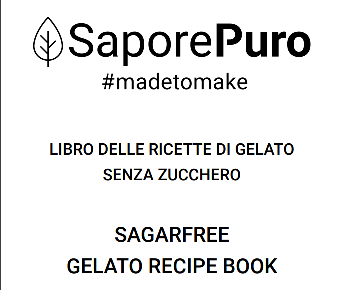 Sugar-Free Gelato Recipe Book / Sugarfree Gelato RecipeBook - SaporePuro